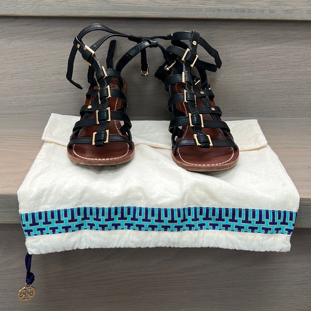 Tory Burch Leather Gladiator Sandal
